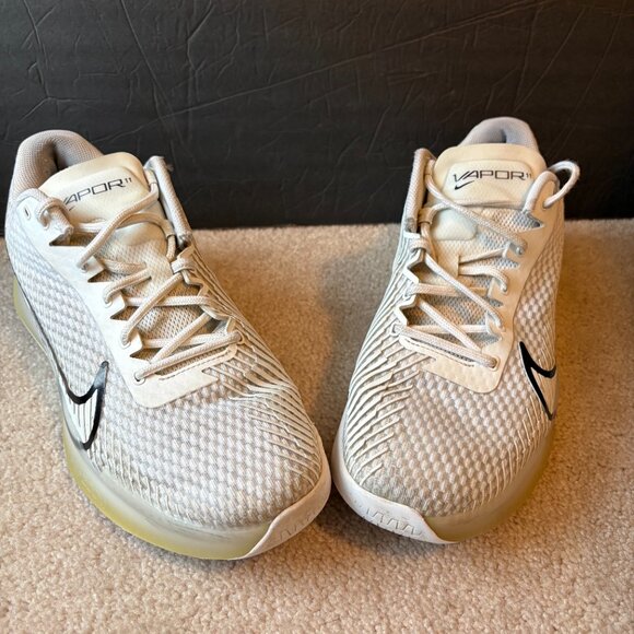 Nike Zoom Vapor ll Tennis Shoes Men\'s Size 11.5 White Black DR6966-101 main image 7